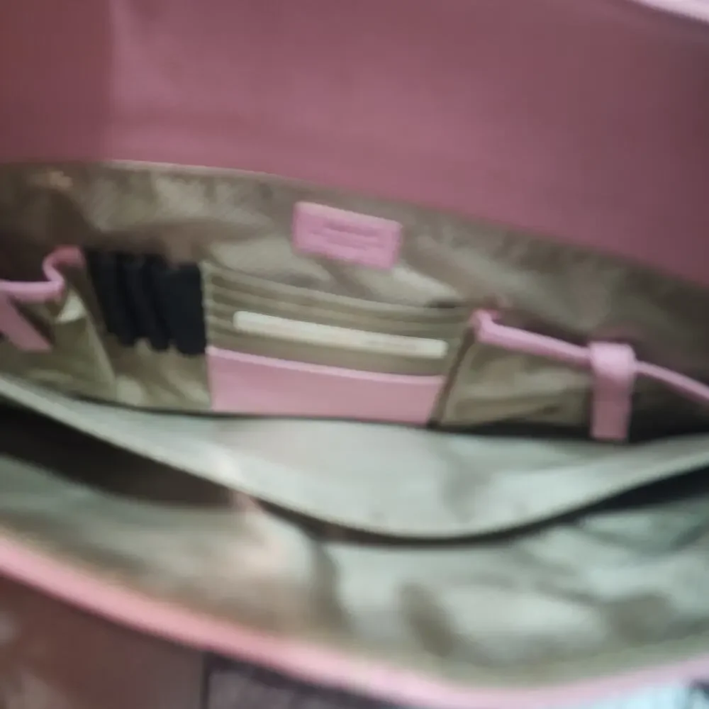 BUXTON EUC PINK XL MADISON LEATHER BUSINESS TOTE BAG